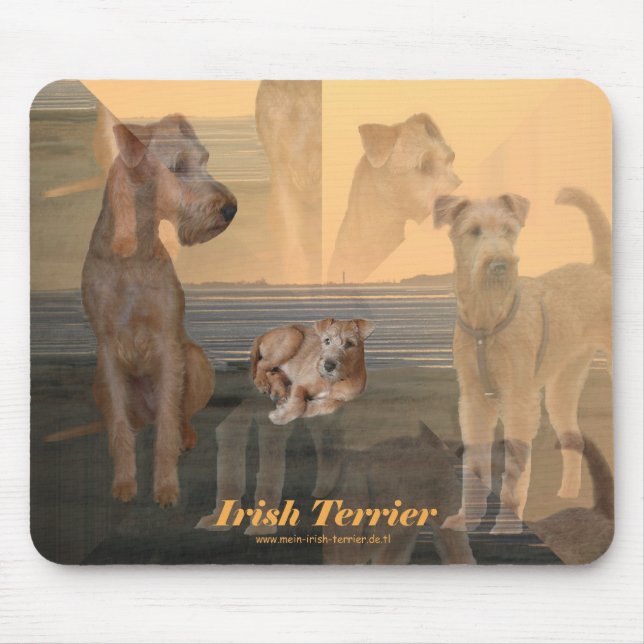 Mousepad Mauspad “Terrier Irlandesa " (Frente)