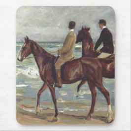 Mousepad Max Liebermann: Dois Cavaleiros na Arte da Praia