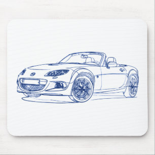 Mousepad Maz Miata MX5 2013