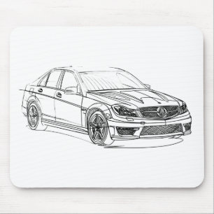 Mousepad MBAMG C63 Sedan2 2012