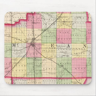 Mousepad McLean, De Witt, Condados Piatt