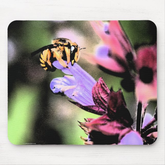 Mousepad Mcnm de abelhas e Flores (Frente)