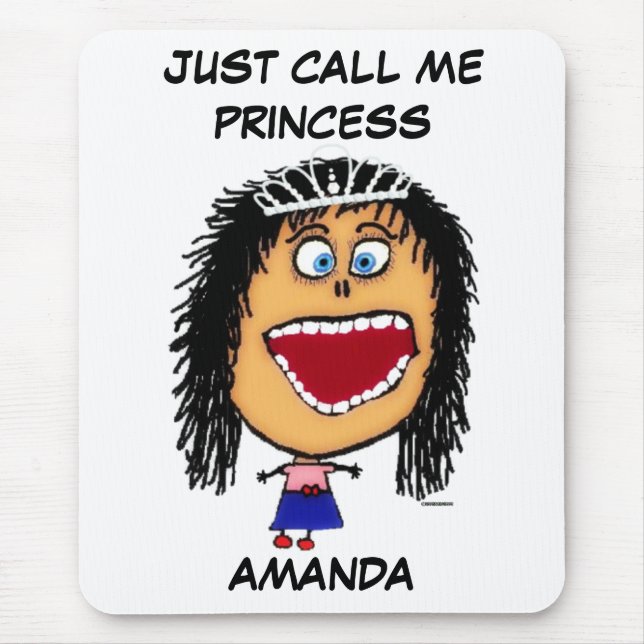 Mousepad Me Chame de Princesa Garota (Frente)