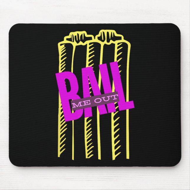 Mousepad Me Destroem Cacetadas Engraçadas Críquete T20  (Frente)