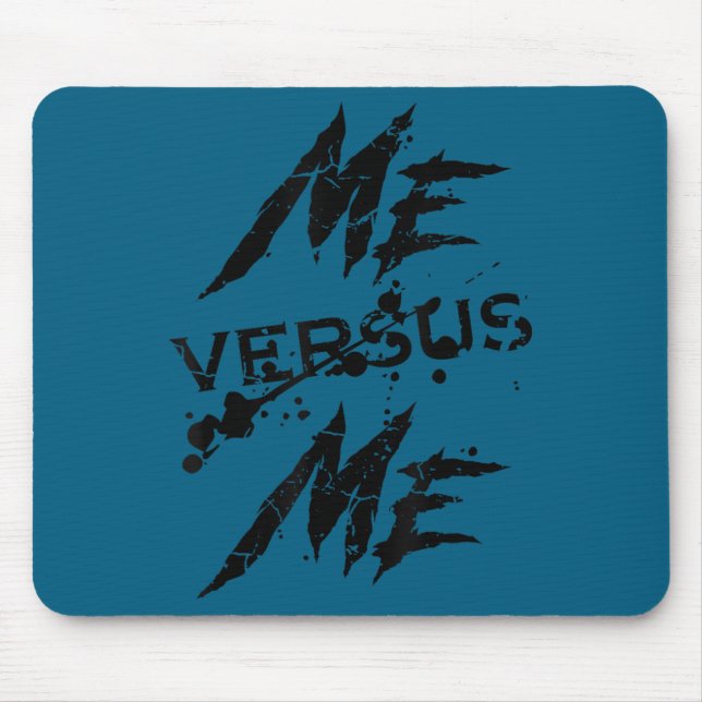 Mousepad Me Vs Versus Me Motivational Insrational Gym Lover (Frente)