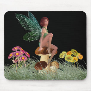 Mousepad Meadow Fairy é sentada no banheiro à noite