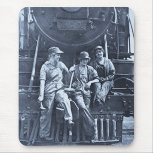 Mousepad Mecânicos locomotivos das mulheres 1918 WWI