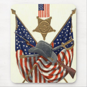 Mousepad Medalha da Guerra Civil da União de Bandeira dos