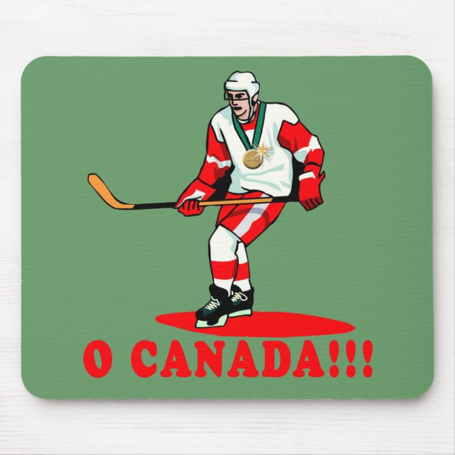 Mousepad Medalha Dourado do hóquei de O Canadá (Frente)