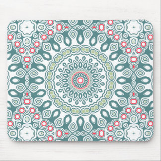 Mousepad Medalhão Global Estilo Verde e Azul
