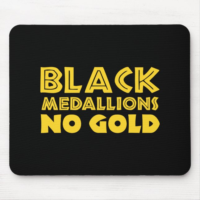 MOUSEPAD MEDALHES PRETOS SEM DOURADO (Frente)