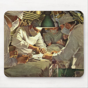 Mousepad Medicamento Vintage, Médicos Cirurgia em ER