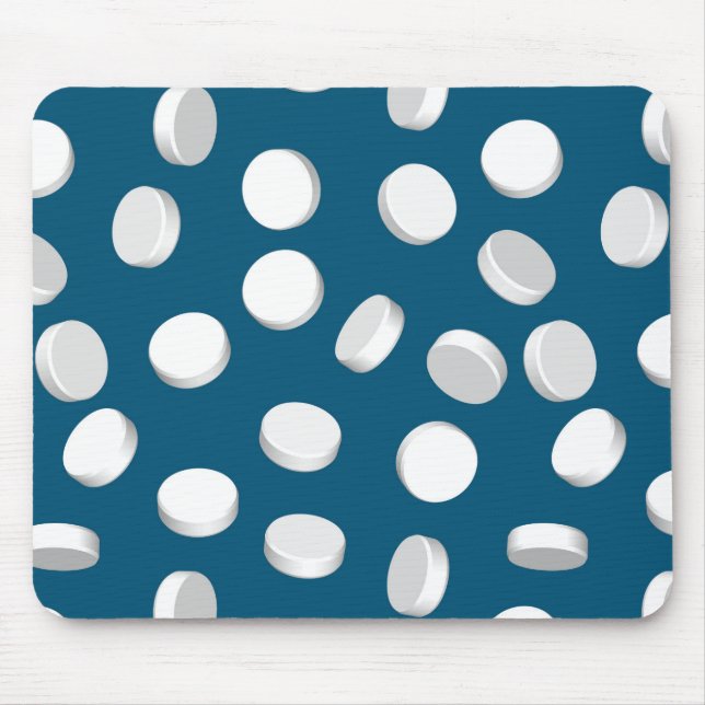 Mousepad medicamentos para pílulas azuis (Frente)