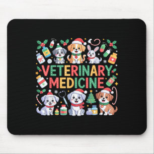 Mousepad Medicina Veterinária Retro Técnico de Veterinária