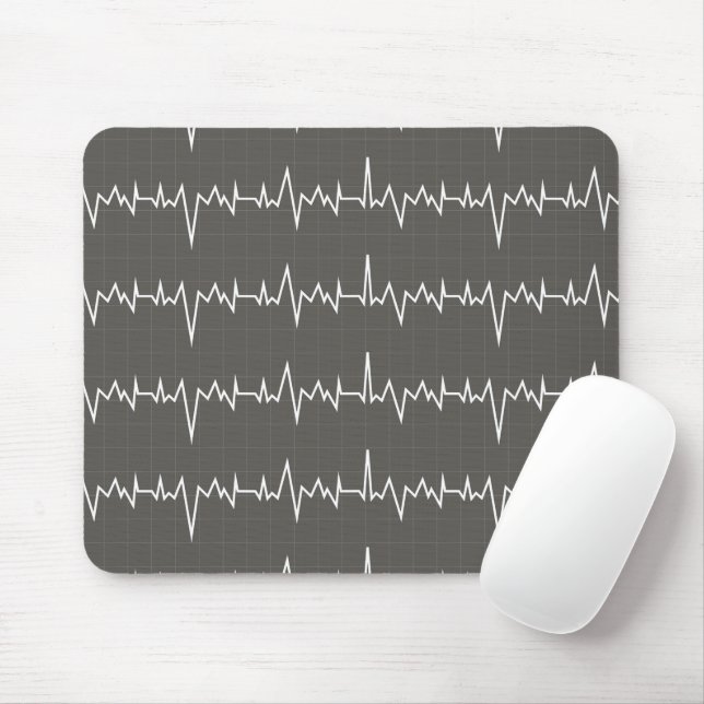 Mousepad Médico Cardiac Heartbeat Hospital de Saúde (Com mouse)