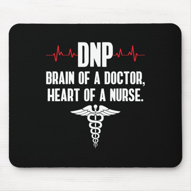 Mousepad Médico Da Prática De Enfermagem Cérebro Enfermeiro (Frente)