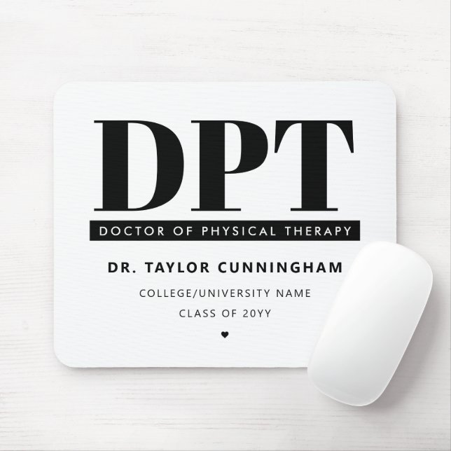 Mousepad Médico de DPT Moderno Personalizado em Terapia Fís (Com mouse)