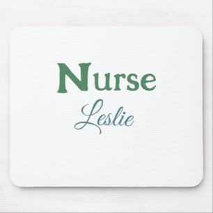 Mousepad Médico enfermeiro adiciona nome texto azul verde s