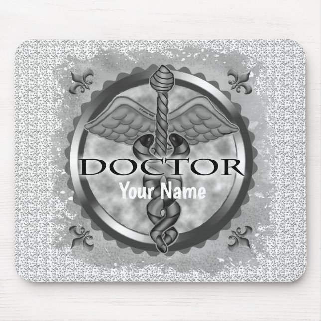 Mousepad Médico prata (Frente)