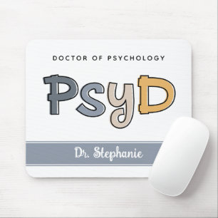 Mousepad Médico PsyD Personalizado de Psicologia Psicóloga