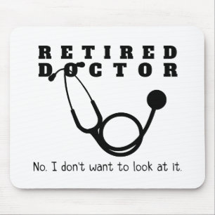 Mousepad Médico Reformado com Stethoscope e Sassy Engraça