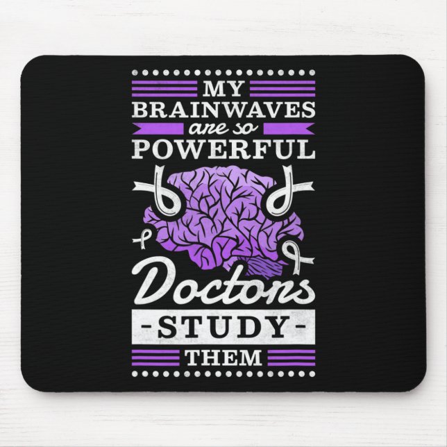 Mousepad Médicos estudam minhas poderosas ondas cerebrais (Frente)