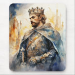 Mousepad Medieval Prince<br><div class="desc">A Watercolour portrait of a Medieval prince</div>