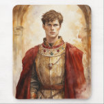 Mousepad Medieval Prince<br><div class="desc">A Watercolour portrait of a Medieval prince</div>