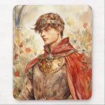 Mousepad Medieval Prince<br><div class="desc">A Watercolour portrait of a Medieval prince</div>