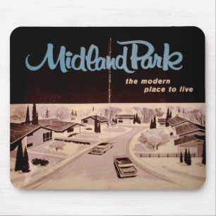 Mousepad Médio-Século Moderno 1958 trabalho de arte