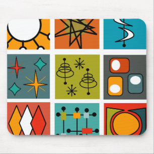 Mousepad Médio-século Moderno Smorgasbord