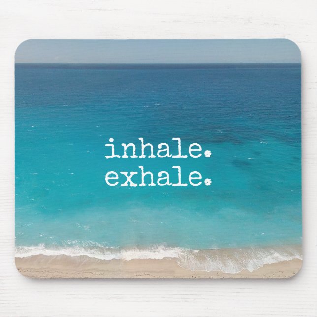 Mousepad Meditação Bela Praia do Paraíso (Frente)