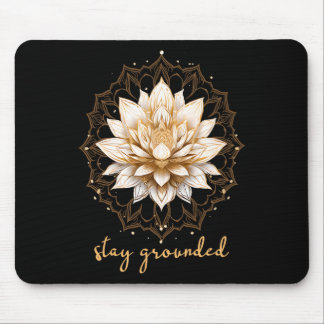 Mousepad Meditação Esotérica Lótus Permaneça no Chão Ioga