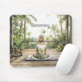 Mousepad Meditação Yoga Serenidade Feminino