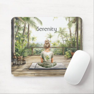 Mousepad Meditação Yoga Serenidade Feminino
