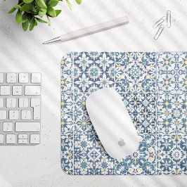 Mousepad Mediterranean Tiles, Moroccan, Majolica, Azulejo