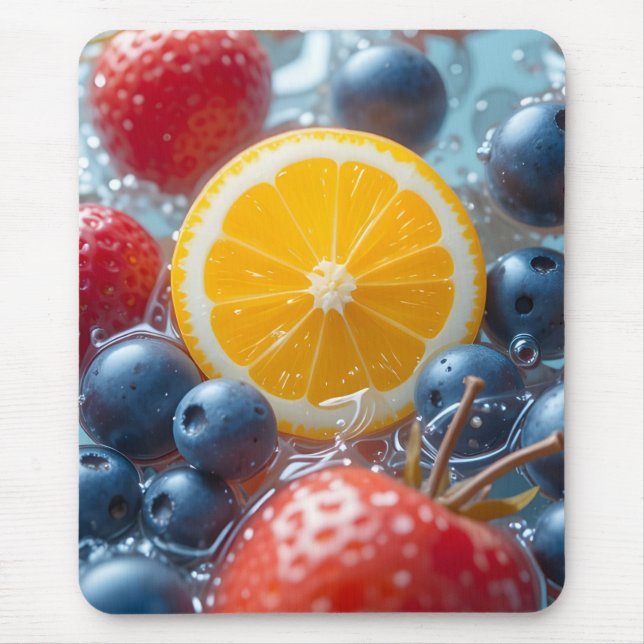 Mousepad Medley de Frutas Aqua (Frente)