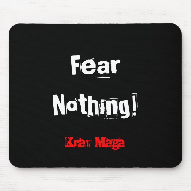 Mousepad Medo de Krav Maga nada mousemat (Frente)