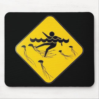 Mousepad Medusa de advertência no sinal da Água-Rua