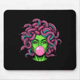Mousepad Medusa soprando chiclete P Arte Mitologia Design