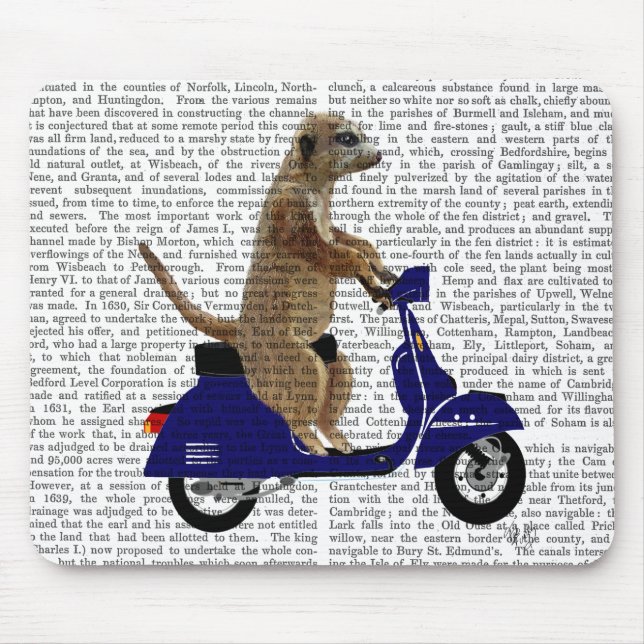 Mousepad Meerkat em Blue Moped Escuro (Frente)