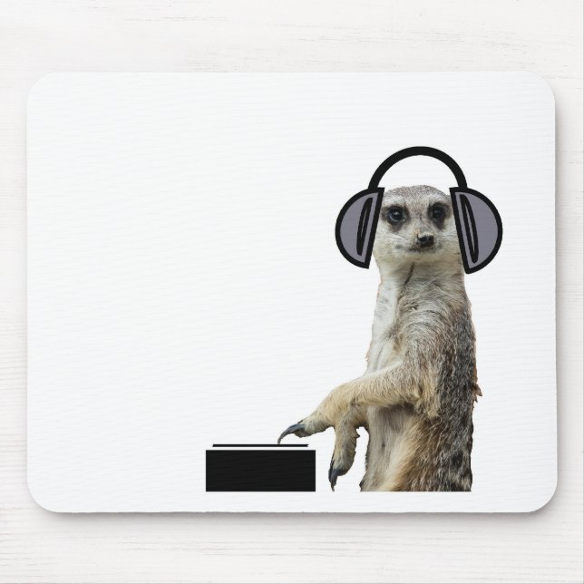 Mousepad Meerkat legal Funky DJ (Frente)