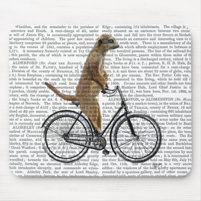 Mousepad Meerkat na Bicicleta (Frente)