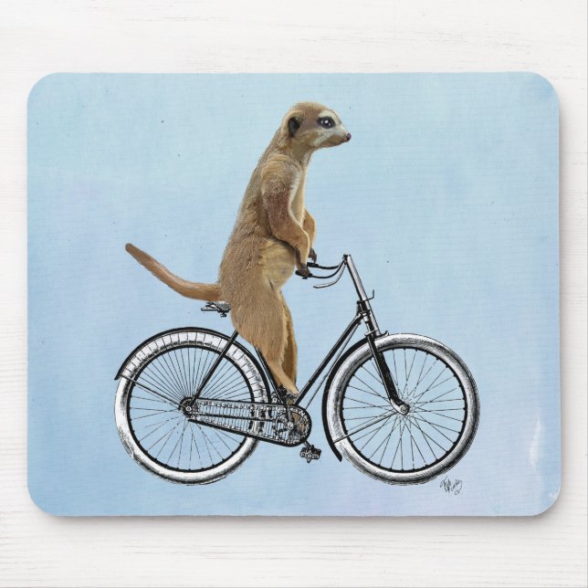 Mousepad Meerkat na Bicicleta 2 (Frente)