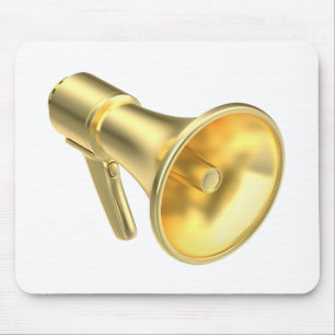 Mousepad megafone Dourado