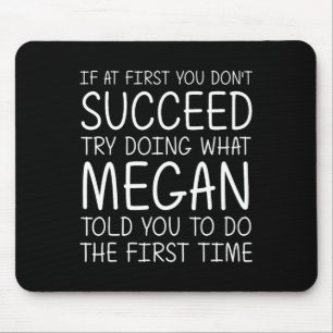 Mousepad Megan Gift Name Personalizado Birthday Engraçado C