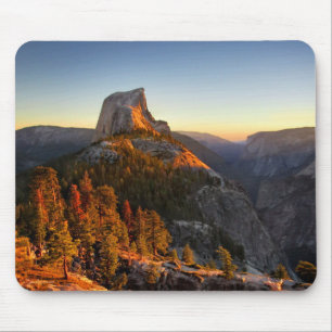 Mousepad Meia abóbada no detalhe do por do sol - Yosemite