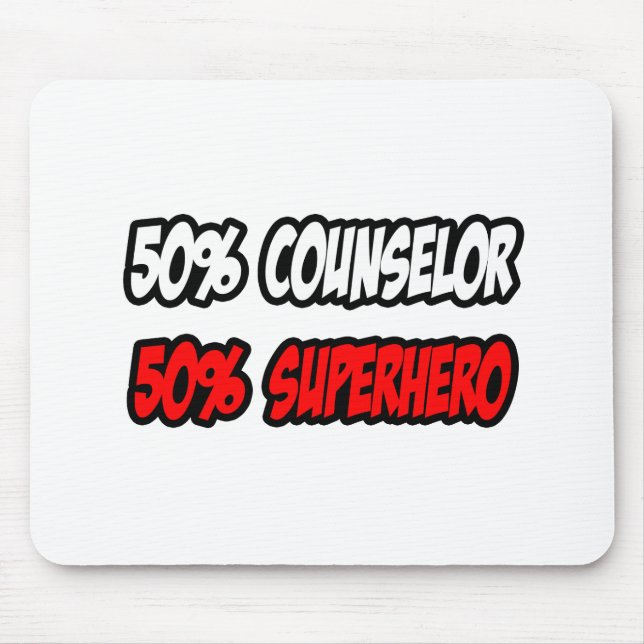 Mousepad Meia Conselheira... meio super-herói. (Frente)