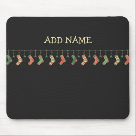 Mousepad Meias de Natal - adicionar nome
