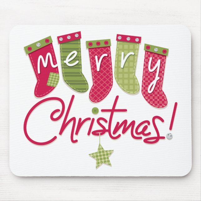 Mousepad Meias do Feliz Natal (Frente)